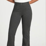Betabrand  Classic Yoga Dress Bootcut Pants Sz Medium Petite Heathered Grey Photo 0