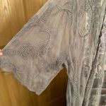 LuLaRoe taupe duster cardigan with lace detail Photo 2
