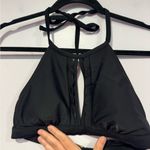 Kona Sol  black cutout halter bikini swim top Photo 1