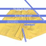 VINTAGE 1980'S CASABLANCA YELLOW HIGH WAIST SHORTS (14) Photo 11