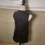 Sadie & Sage Black Faux Suede High Neck Sleeveless Dress Size S‎ Photo 2