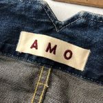 Amo Womens Jeans High Rise Tulip Skinny Dark Wash Size 29 Blue Photo 2