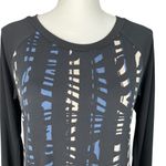 Banana Republic  Long Sleeve Black Blue Cream Abstract Print Women’s Dress size s Photo 1