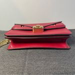 Fendi Chain Bug Crossbody Bag in Red Pebbled Calfskin Leather - Preowned Photo 7