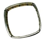 Foldable Snake Print Gold Tone Bracelet Photo 1