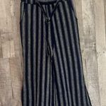 Indigo Rein Women's Striped Flowy Wide Leg Crop Pants - Size XS New Blue White Photo 0