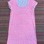 Gap  NEON PINK STRIPE TEE SHIRT DRESS Photo 0