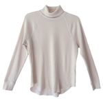 Everlane Cream Thermal Knit Turtleneck Sweater Womens M Organic Cotton Casual Photo 0