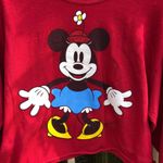 Disney  Minnie Mouse red long sleeve crop T-shirt size medium Photo 3