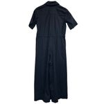 STAUD  Ludo Wide‎ Leg Jumpsuit Black Cotton Spandex Utility Size Large Photo 3