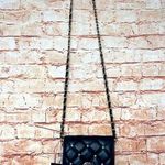 Badgley Mischka | Black Diamond Quilted with Pearls Phone Case Crossbody Bag Photo 0