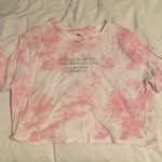 Divided Ariana Grande H&M Thank U, Next Pink Tie Dye Cropped Tee Photo 0