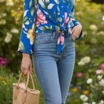 Rachel Roy  Women’s Sweedish Dot Floral Blouse Photo 1