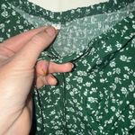 NWOT Green Floral Milkmaid Dress Photo 5