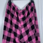 SO  Intimates Plaid Pink Black Checkers TWO Piece Pajama Set Size XXL EUC #4529 Photo 5