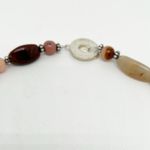 Handmade Beaded Necklace Natural Neutral Colors Western Hand Crafted Artisan Brown Photo 2