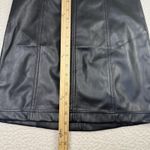 And Now This Faux‎ Leather Skirt Womens Small High Waisted Mini Pencil Zipper Black Photo 5