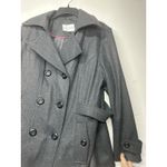 Fashion Bug  Women’s 1X Peacoat Jacket Gray Wool Blend Double Breasted Photo 5