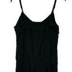 White House | Black Market Peplum Medium Ruffle Front black tank top Photo 2