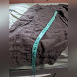 Grizas Linen Wide Leg Pocket Cuff Pants Women's Large Light Brown Photo 7