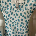 Cheetah print aqua tank top Size L Photo 1