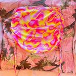 rj swim pink and yellow gradient pattern sarong swim mini skirt Photo 1