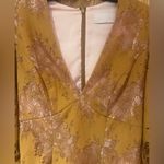 Keepsake the Label Lace Overlay‎ Mini Dress in Golden Yellow Brown Size Small Photo 1