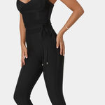 Boutique Bandage Jumpsuit Black Going Out Party Photo 3