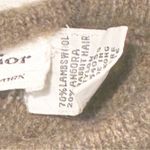 Christian Dior Vintage  Brown Large SHRUNKEN Lambswool Angora Colorblock Sweater Photo 3