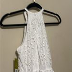 Gianni Bini  Ivory Eyelet‎ Halter Dress Size 0 NWT Photo 8