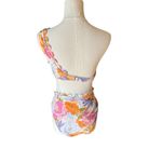 Cupshe - NWT Hazy Tenderness Flower One-Shoulder Top & Hipster Bikini Set Sz M/L Photo 4