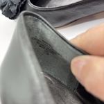 Nine West Women Flat Shoes With Flower Design On Top Size 7.5 Black NWT Photo 5