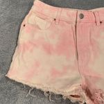 PacSun high rise festival Pink Tie-Dye Jean Shorts Photo 1