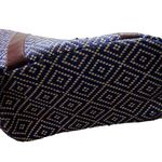 French Market Style Straw Blue Woven Beach Bag NWT Photo 1