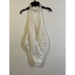 Victoria's Secret NWT Demure White Tulle and Lace High neck Teddy SZ L Photo 2