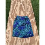 Kasper Vintage ASL Womens‎ Silk Skirt Size 6 Blue Green Floral Leaves Tropical Photo 1