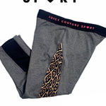 Juicy Couture  Leopard Print Cropped Leggings Size Small Athletic Workout Photo 0