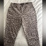 Nine West  Women's Brown Leopard Print Ankle Jeans Photo 1