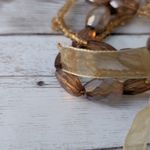 Set of 3 Stretch Bracelets Amber Tones Yellow Photo 5