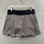 Lululemon  Pace Rival Skirt Skort Gray Athletic Tennis Golf Women's 6 Tall Photo 1