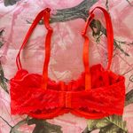 Chantelle bright red lace underwire bra Photo 1