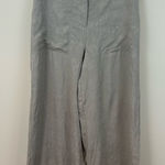 House of Harlow 1960 Beige Textured Leaf Print Wide Leg Pants Large Tan Photo 0