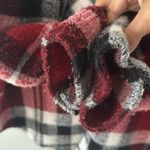 ZARA Women's Plaid Fleece Jacket Winter Date Night Holiday Oversized Photo 4