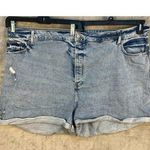 Old Navy Jean Shorts Size 30 Curvy High Rise OG Straight Festival Summer Photo 0