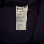 FIGS Rafaela Oversized Scrub Top Navy Blue XS Mandarin Collar Uniform Medical Photo 5