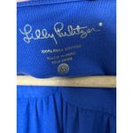 Lilly Pulitzer  Womens Blythe Dress Bomber Blue Sleeveless Pima Cotton Size Small Photo 2