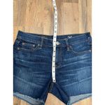 NWOT J.CREW INDIGO DENIM Women's Distressed Low Rise Frayed Hem Denim Shorts 26 Blue Photo 6