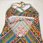 Trina Turk Peruvian Stripes Beaded Gold Tassel Multicolor Swim Dress Coverup XS Photo 7