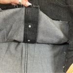Mud Pie | Fitz Button Down Black Denim Raw Hem Mini Skirt NWT Size M Photo 5