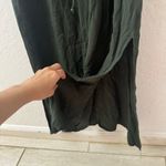 Signature Weekend Maxi Dress Dark Green crinkle braided strap small Photo 1